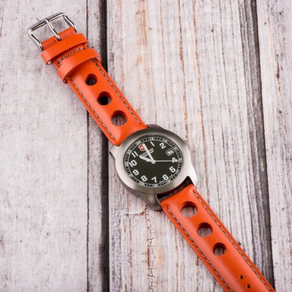 Orange & Grey 3-hole Smooth Rally Bands - Image 2