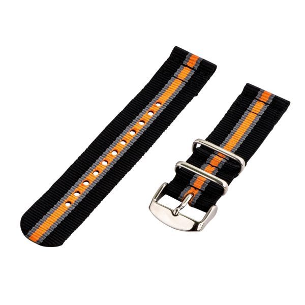 Orange/Grey/Black 2-piece Classic NATO Bands