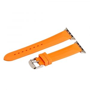 Orange Silicone Bands for Apple Watch
