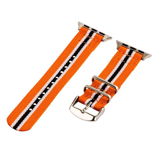 Orange/White/Black 2-Piece Classic Ballistic Bands for Apple Watch<sup>®</sup>