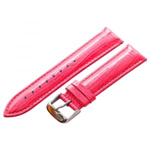 Pink Lizard Leather Watch Bands