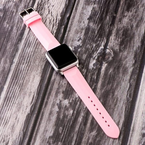 Pink Silicone Bands for Apple Watch