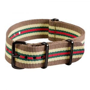 Brown/Tan/Green/Red Premium Ballistic Strap
