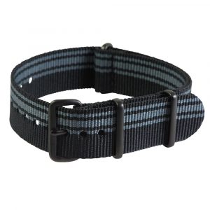 Racing Black & Grey Premium Ballistic Strap