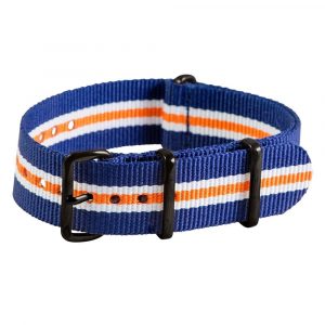 Navy/White/Orange Premium Ballistic Strap