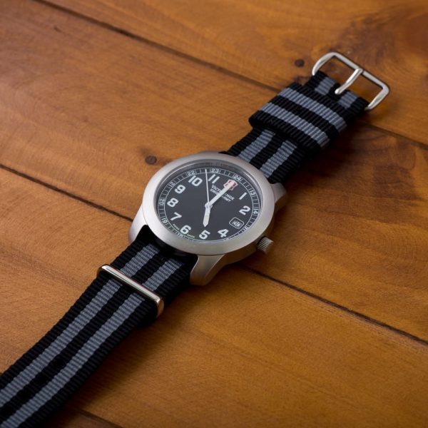 Black & Grey RAF Ballistic Watch Strap - Image 2
