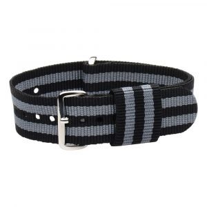 Black & Grey RAF Ballistic Watch Strap