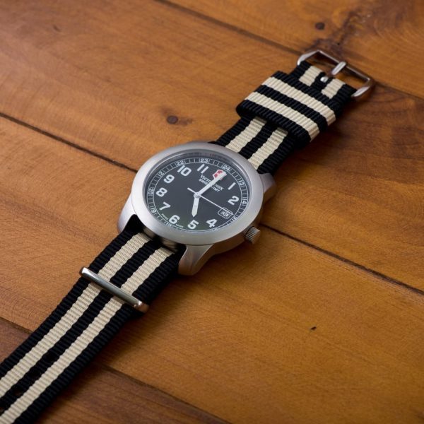 Black & Khaki RAF Ballistic Watch Strap - Image 2