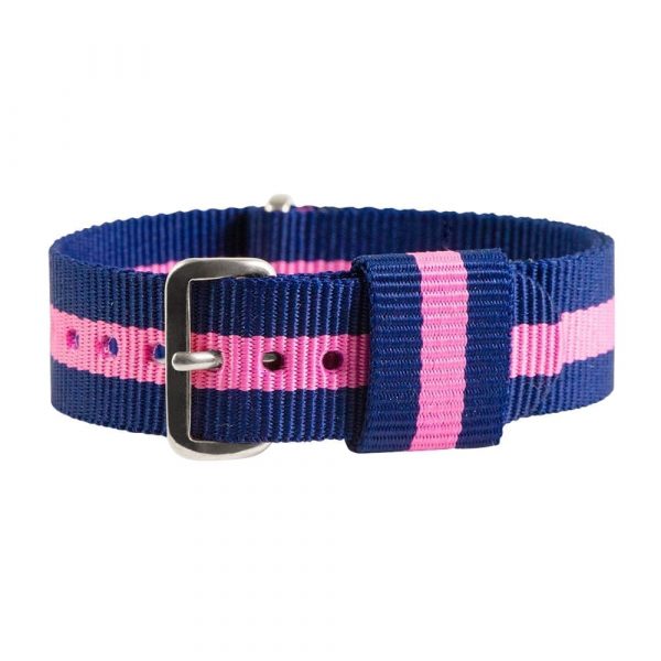 Navy & Pink RAF Ballistic Watch Strap