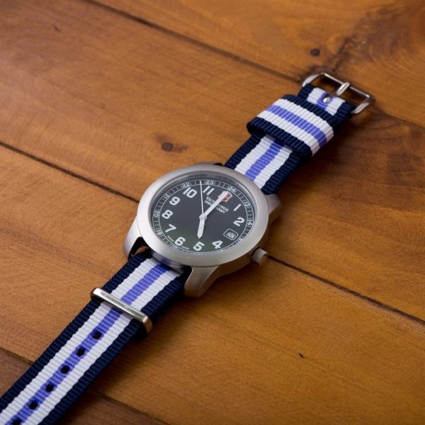Blue/White/Purple RAF Ballistic Watch Strap - Image 2