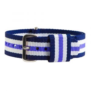 Blue/White/Purple RAF Ballistic Watch Strap