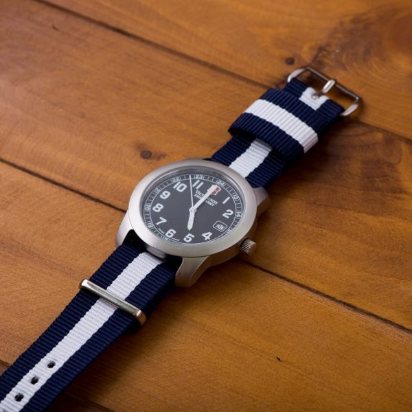 Navy & White RAF Ballistic Watch Strap - Image 2
