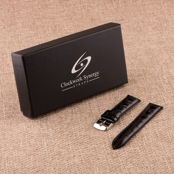 Black 3-hole Croco Rally Bands - Image 8