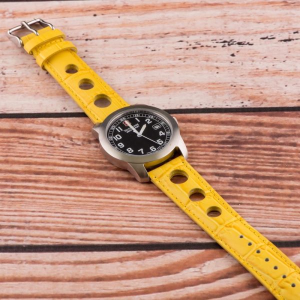 Yellow 3-hole Croco Rally Bands - Image 2