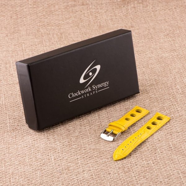Yellow 3-hole Croco Rally Bands - Image 8