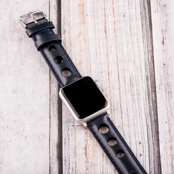 Navy 3-hole Smooth Rally Bands for Apple Watch<sup>®</sup> - Image 2