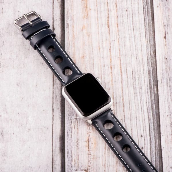 Navy & White 3-hole Smooth Rally Bands for Apple Watch<sup>®</sup> - Image 2