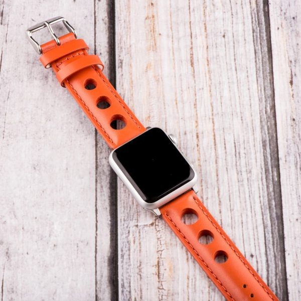 Orange 3-hole Smooth Rally Bands for Apple Watch<sup>®</sup> - Image 2