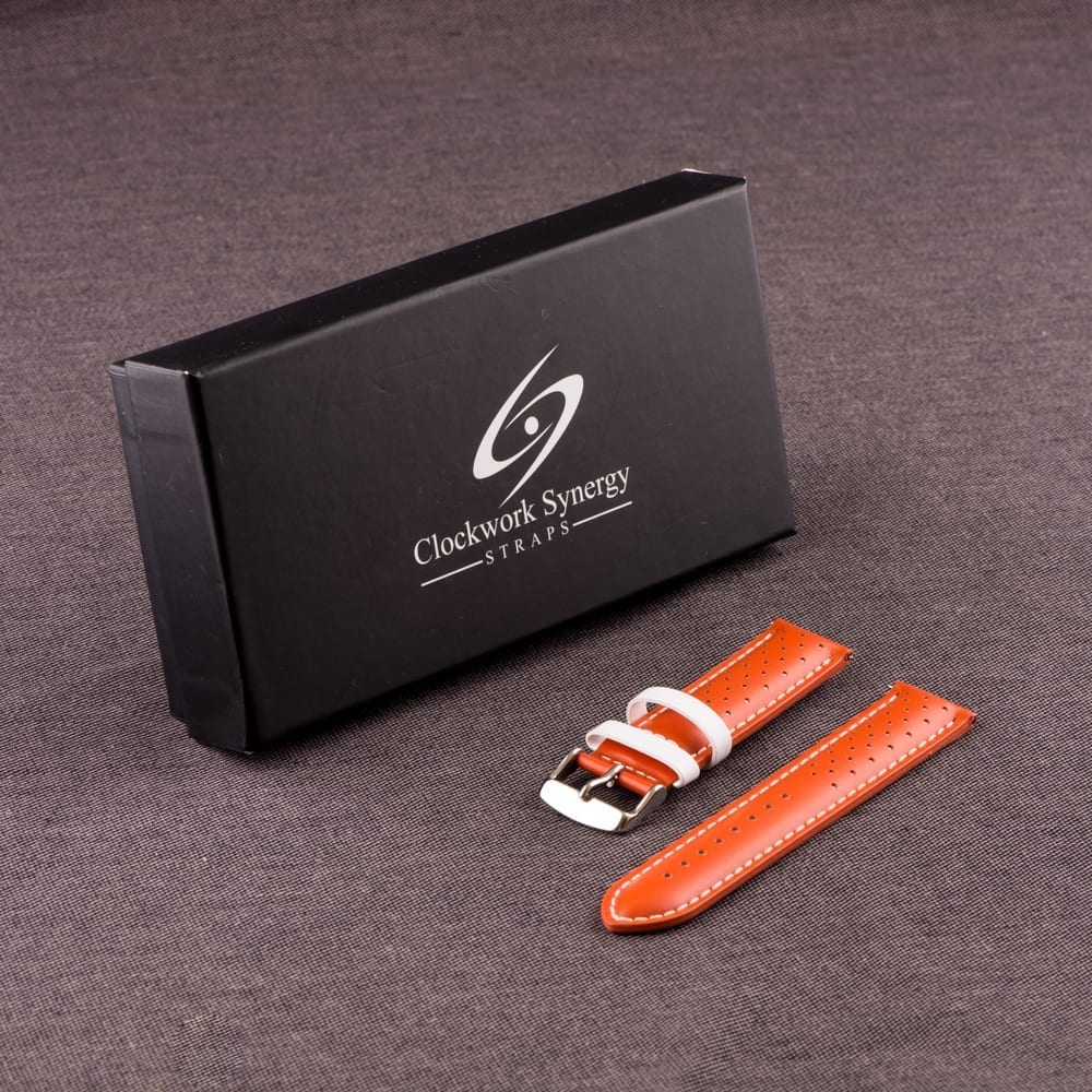 Orange & White Smooth Perforated Rally Bands - Image 3