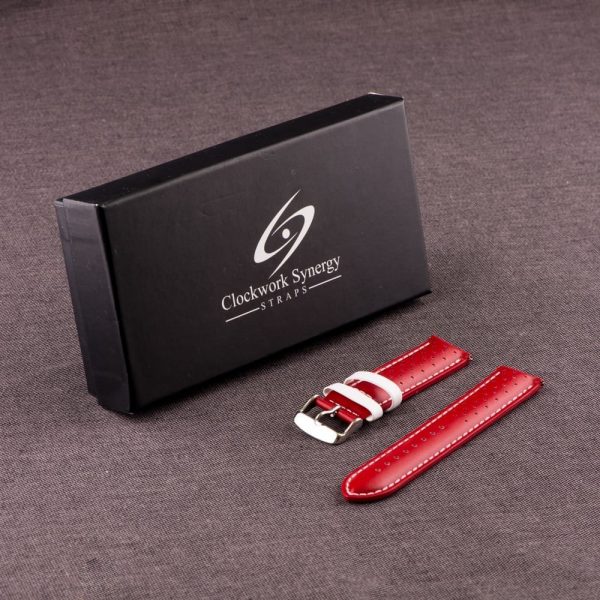 Red & White Smooth Perforated Rally Bands - Image 3