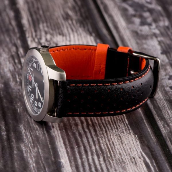Black & Orange Smooth Perforated Rally Bands - Image 2