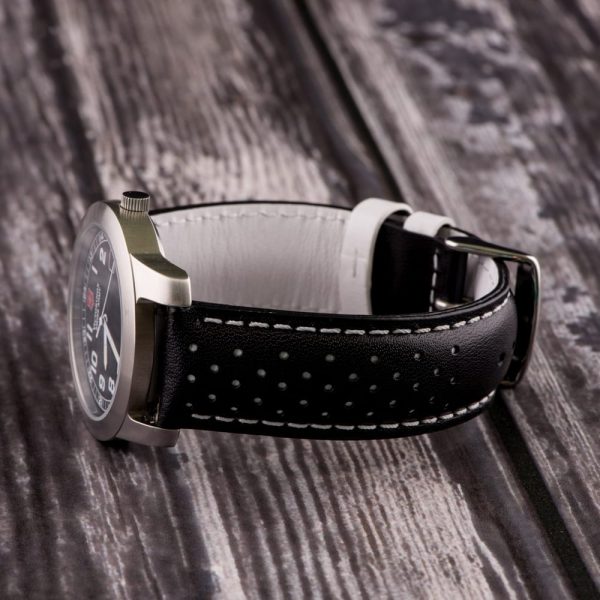 Black & White Smooth Perforated Rally Bands - Image 2
