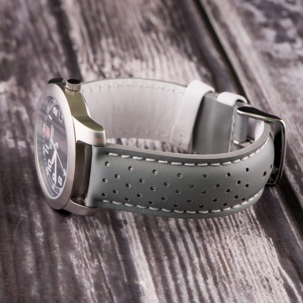 Grey & White Smooth Perforated Rally Bands - Image 2