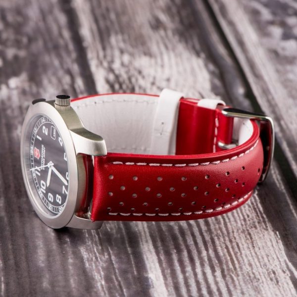 Red & White Smooth Perforated Rally Bands - Image 2
