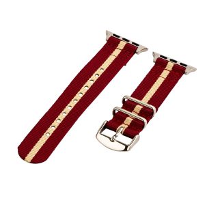 Red & Khaki 2-Piece Classic Ballistic Bands for Apple Watch<sup>®</sup>