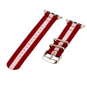 Red & White 2-Piece Classic Ballistic Bands for Apple Watch<sup>®</sup>