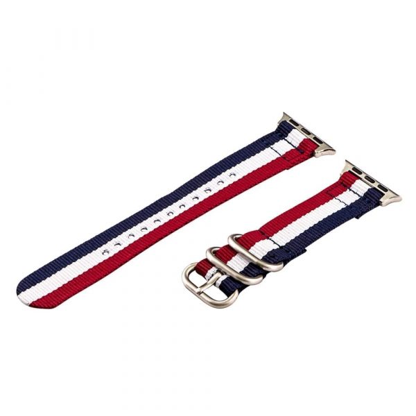 Red/White/Blue 2-Piece Heavy Ballistic Bands for Apple Watch<sup>®</sup>