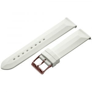 White Silicone Watch Bands