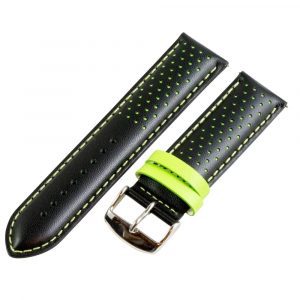 Black & Green Smooth Perforated Rally
