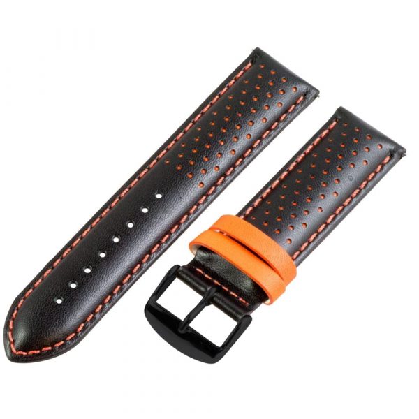 Black & Orange Smooth Perforated Rally Bands - Image 6