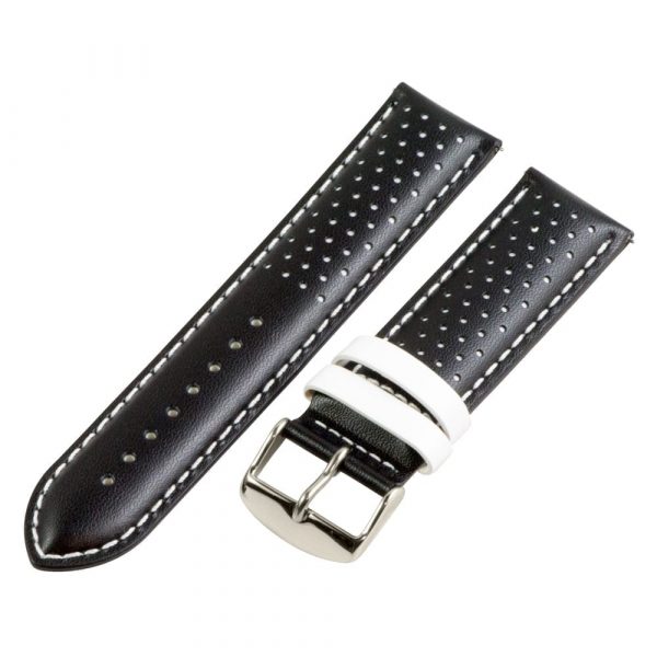 Black & White Smooth Perforated Rally Bands - Image 7