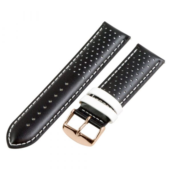 Black & White Smooth Perforated Rally Bands - Image 5