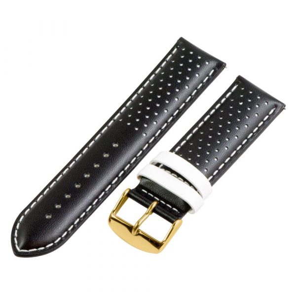 Black & White Smooth Perforated Rally Bands - Image 4