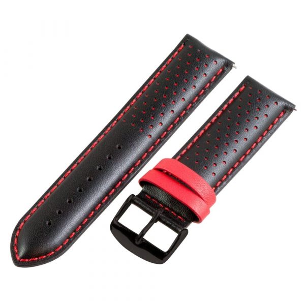 Black & Red Smooth Perforated Rally Bands - Image 6