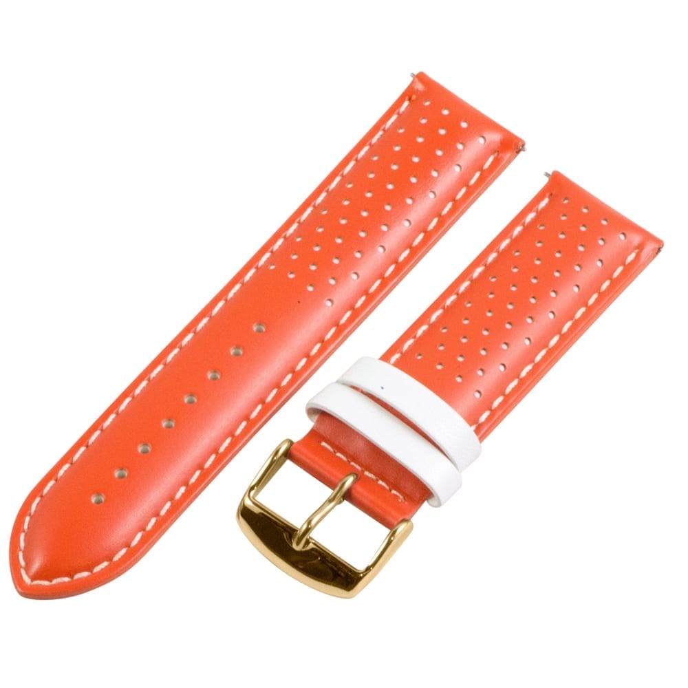 Orange & White Smooth Perforated Rally Bands - Image 8