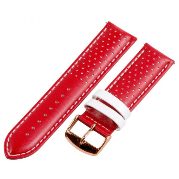 Red & White Smooth Perforated Rally Bands - Image 7