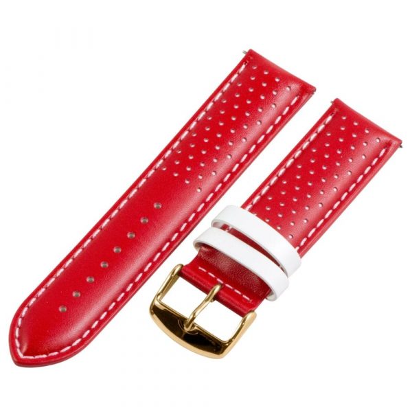Red & White Smooth Perforated Rally Bands - Image 8