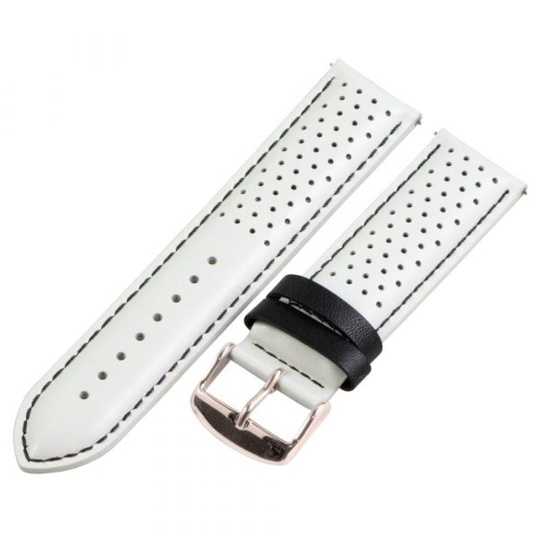 White & Black Smooth Perforated Rally Bands - Image 5