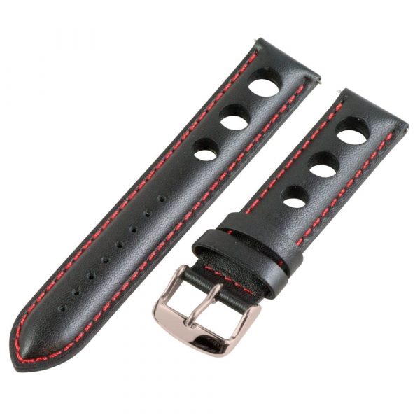 Black & Red 3-hole Smooth Rally Bands - Image 4