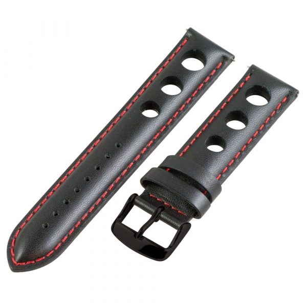 Black & Red 3-hole Smooth Rally Bands - Image 5