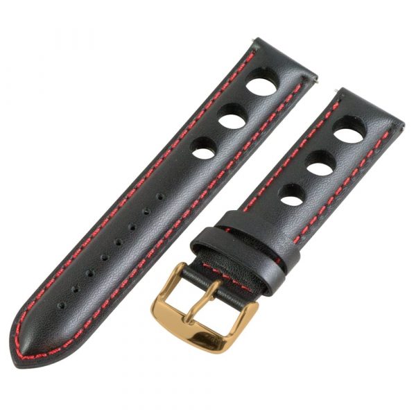 Black & Red 3-hole Smooth Rally Bands - Image 7