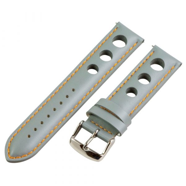 Grey & Orange 3-hole Smooth Rally Bands