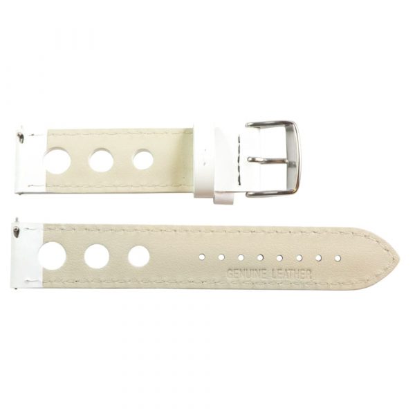 White & Black 3-hole Smooth Rally Bands - Image 3