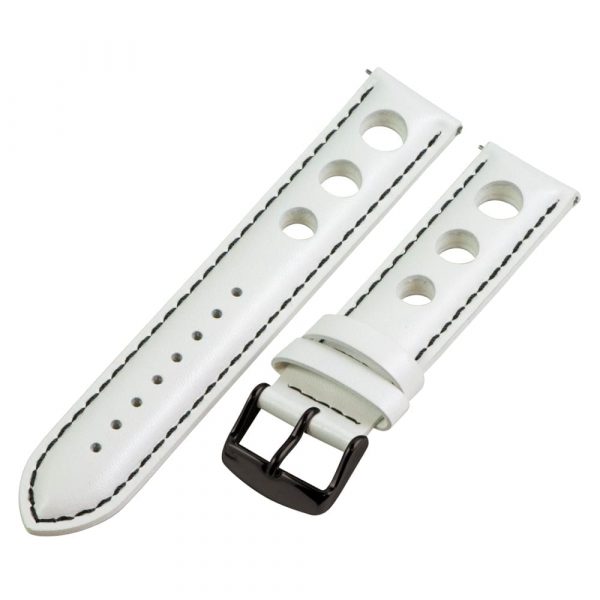 White & Black 3-hole Smooth Rally Bands - Image 5