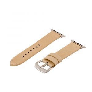 Camel Washed Leather Bands for Apple Watch<sup>®</sup> (Dapper)