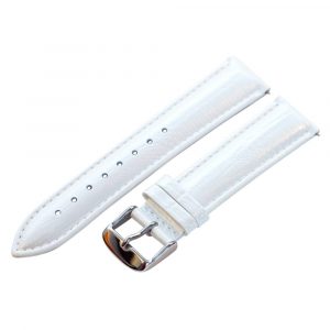 White Lizard Leather Watch Bands